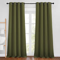 NICETOWN Olive Curtains 96 inches Long, Grommet Thermal Insulated Room by NICETOWN
