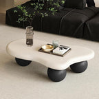 40" Cloud Coffee Table for Living Room Irregular Coffee Table Modern Low Coffee - Image 5