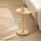 Small Side Table，Rattan Round Drink Tables - Image 6