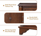 40" Solid Wood Buffet Storage Cabinet, Vintage Console Table - Image 4