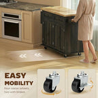 HOMCOM Kitchen Island Cart - Image 6