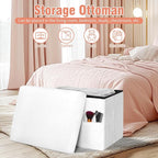 Storage Ottoman Cube, Small Ottoman - Image 3