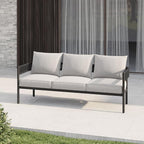 Gand Patio Outdoor 3-Seat Couch Sofa, Wicker Conversation Set - Image 6