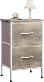 WLIVE Night Stand, Greige Nightstand by WLIVE