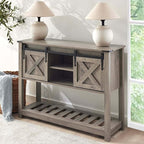 Grey Farmhouse Entryway Table, Rustic Hallway Table by Home