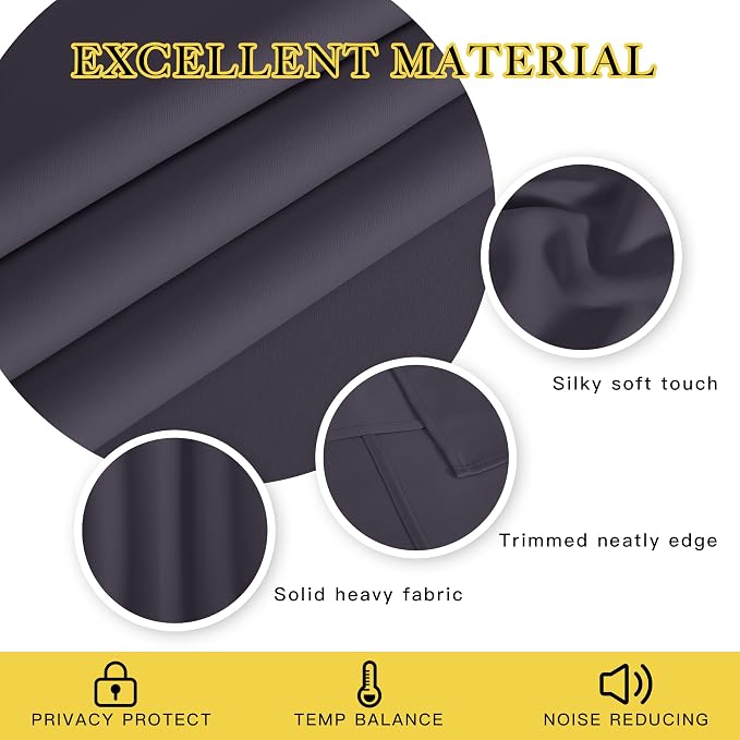 NICETOWN Blackout 108 inch Curtains - Image 2