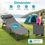 ABORON 2PK Heavy Duty Tanning Chair, 5-Gear Outdoor Folding Chaise Lounge Chair - Image 6