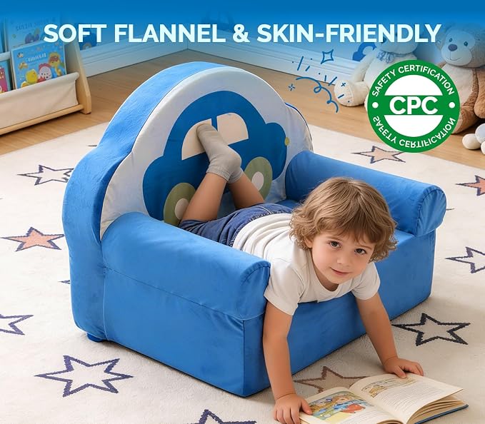 Snuggly Toddler Chair, Soft Kids Sofa - Image 3