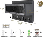 ADIIL Mail and Key Holder for Wall Decorative, Wooden Wall Mount Key Rack - Image 6