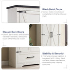 JXQTLINGMU Farmhouse Kitchen Pantry Cabinet - Image 4
