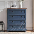 Joaxswe Farmhouse 4 Drawer Dresser - Image 3