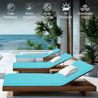 Outdoor Chaise Lounge Cushions for Patio, Waterproof Replacement Seat Cushions - Image 2