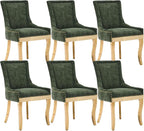 Upholstered Dining Chairs Set of 6, Modern Fabric Side Chairs by MZDOO
