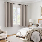 MIULEE Natural 100% Blackout Curtains - Image 6