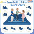 Kids Modular Play Sofa Convertible Foam Play Mat, Transformable Into a Game - Image 3