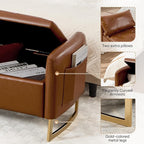 48" End of Bed Bench, Modern Storage Benches - Image 5
