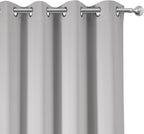 Blackout Curtains 52 x 45 inch/Light Grey Curtains Set of 2 Panels/Thermal - Image 7