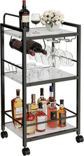 Bar Cart for The Home, 3 Tier Kitchen Carts by VANTIMO