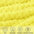 BEDELITE Amber Yellow Throw Blanket - Image 3