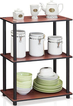 Furinno TURN-N-TUBE Storage Shelves, 3-Tier Book Shelf, Corner Shelf, Toolless - Image 5