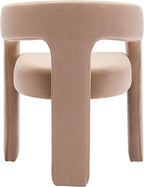 RIVOVA Modern Barrel Dining Chairs Set of 3, Velvet Upholstered Accent Side - Image 7