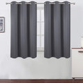 Grey Blackout Curtains for Bedroom Room Darkening Curtains/38 x 54 Inch Long by Lemomo