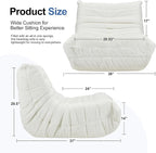 Bean Bag Chairs for Adults Giant Bean Bag Chair Memory Foam BeanBag Chair Bean - Image 2