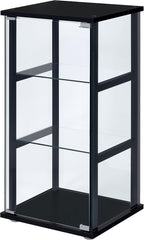 Coaster Home Furnishings Cyclamen 34-inch 3-Tier Clear Tempered Glass Curio - Image 5