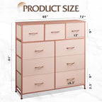 WLIVE 9-Drawer Dresser, Fabric Storage Tower - Image 3