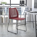 Flash Furniture HERCULES Series 661 lb. Capacity Burgundy Stack Chair - Image 2