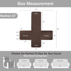 Quilted Recliner Chair Covers, Water-Repellent Recliner Slipcovers, Recliner - Image 6