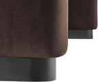 Modway EEI-6735-BLK-CHB Koda Performance Velvet Waterfall Ottoman - Image 7