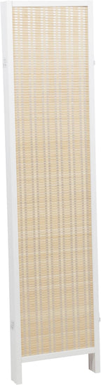 Roundhill Furniture Inkwell 4-Panel Bamboo Room Divider, Folding Portable - Image 8