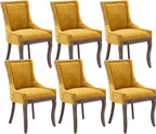Modern Dining Chairs Set of 6, High Back Dining Chairs Side Chairs by MZDOO