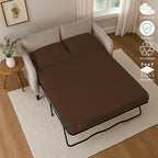 Sleeper Sofa Bed Sheet, 100% Cotton 400 Thread Count, 4 Piece Set, Deep Pocket - Image 5