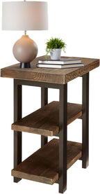 Alaterre Furniture Pomona Living Room 3-Tier Solid Wood End Table by AlaterreFurniture