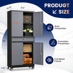 Yizosh Metal Garage Storage Cabinet - Image 3