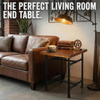 24 Inch Industrial Rustic Iron Pipe Entry Table, End Table, Coffee Table - Image 4