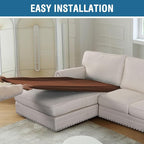 H.VERSAILTEX Sectional Couch Covers 1 Piece Chaise Slipcover L Shape Separate - Image 8