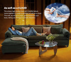ELUCHANG 153" U Shaped Modular Sectional Cloud Couch - Image 4
