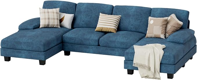 JUMMICO Sectional Couches for Living Room, U Shaped Couch - Image 7