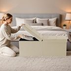 35-INCH Storage Ottoman Bench, Footrest - Image 2