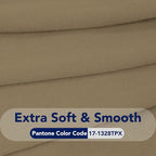PureFit Stretch Couch Covers for Sofa Large Sofa Slipcovers Tan | 1-Piece Sofa - Image 5