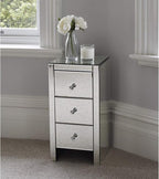 Mirrored End Table Modern Small Sofa Corner Table - Image 9