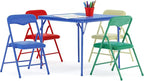 Flash Furniture Mindy Kids 5-Piece set Folding Square Table and Chairs Set - Image 13