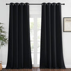 NICETOWN Black Out Curtain for Bedroom 102 inches Long, Grommet Thermal by NICETOWN