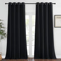 NICETOWN Black Blackout Curtain 108 inches Long by NICETOWN