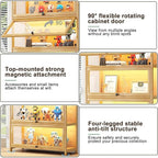 Display Cabinet with Acrylic Glass Doors 67.7'' Tall Curio Cabinet - Image 4