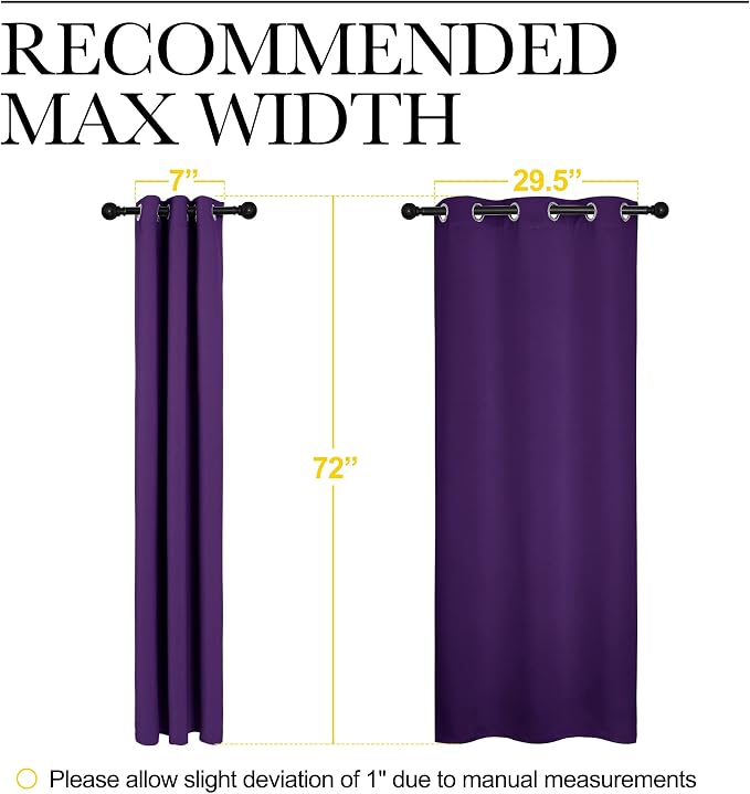 NICETOWN Thermal Insulated Blackout Draperies Curtains, Triple Weave Home - Image 8