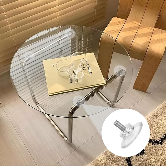 Sankoly 8 Pcs Glass Table Tops Suction Cup 1.3 Inches Strong Suction Cup - Image 5